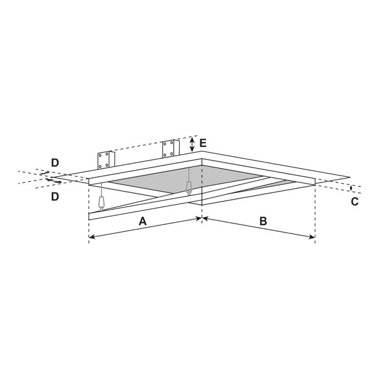 Huoltoluukku kipsilevyllä 15 mm, järjestelmä F1 (kiinteä luukkuosa) - Image 5