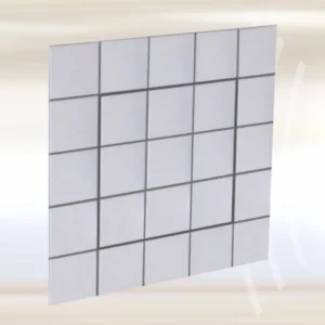 Akustinen hiussaumaluukku 35 dB laatoitukseen, järjestelmä F3, laatoitus profiilikehykseen