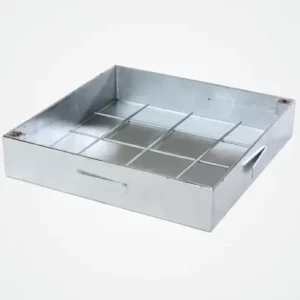 Lattialuukku valettava, sinkitty, 120 mm, irrotettava kansiosa, järjestelmä ECO