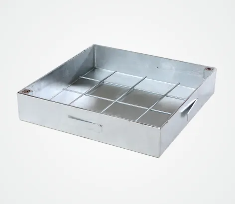 Lattialuukku valettava, sinkitty, 50 mm, irrotettava kansiosa, järjestelmä ECO