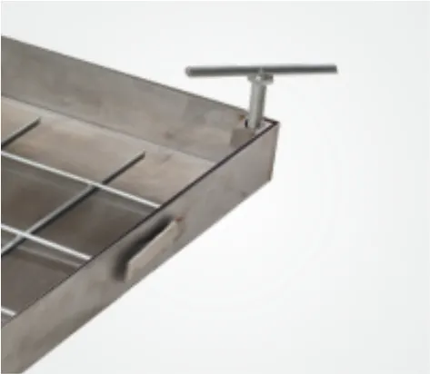 Lattialuukku valettava, ruostumaton teräs, 50 mm, irrotettava kansiosa, järjestelmä ECO - Image 2